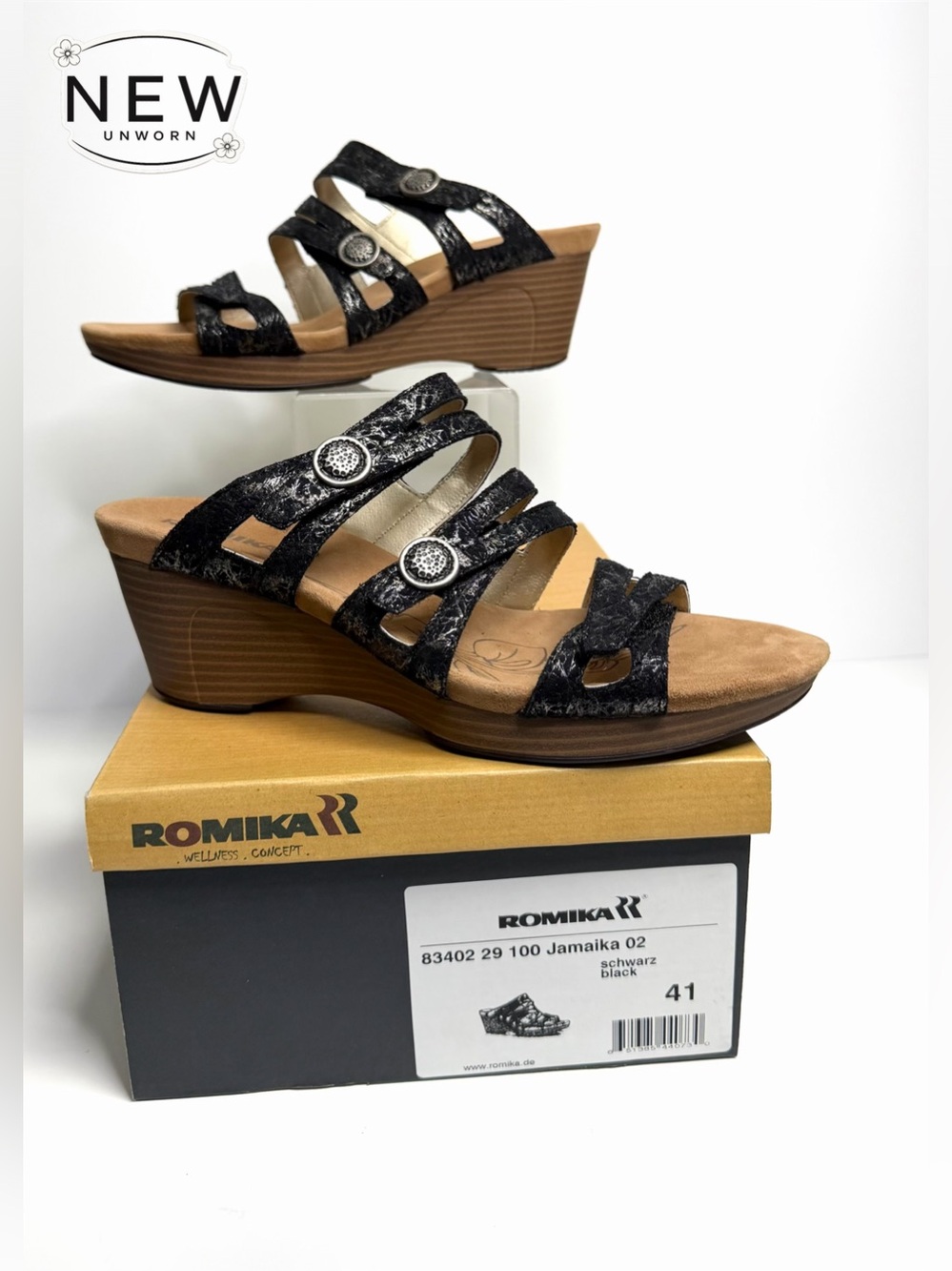 NEW Romika Jamaika Schwartz Black
Size 41 in Original Box